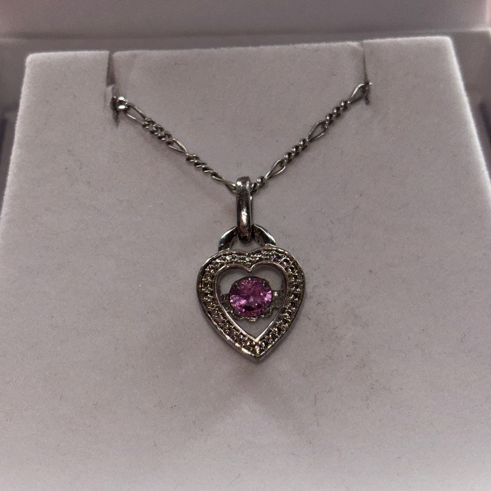 Sterling silver heart pendant